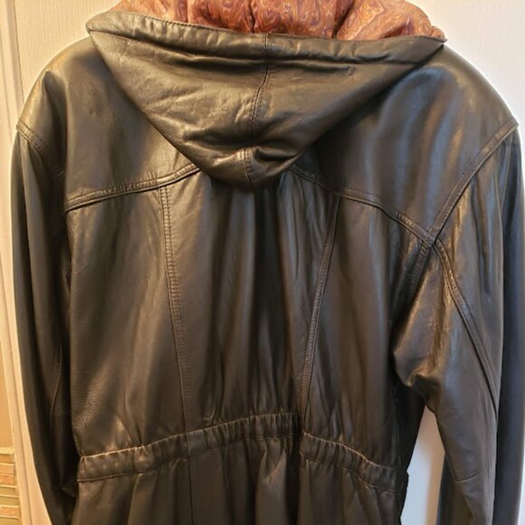Vintage Danier Leather Hooded Jacket with Thinsulate Thermal Lining in Size S - Picture 2 of 11